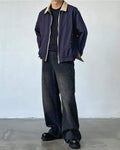 Wide Leg Jeans Herren mit Mid-Rise – Straight Cut Denim