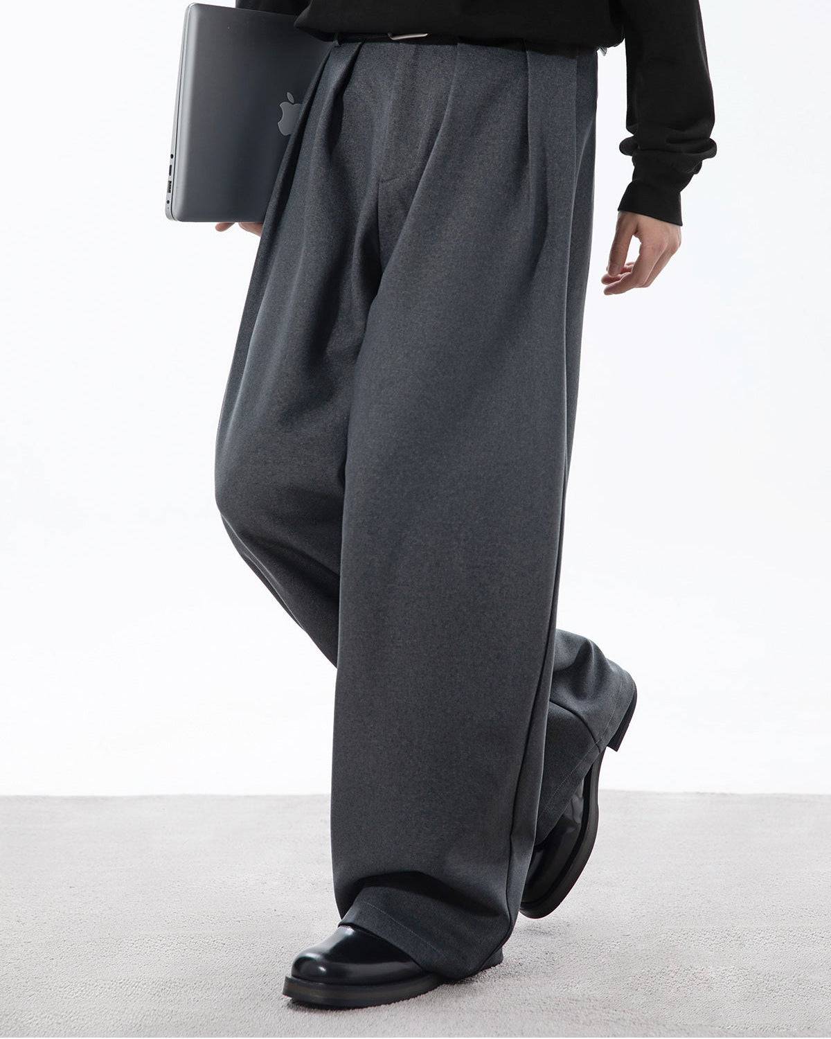 Plissierte Hose Herren Osaka Flow – Japanisch inspirierte Bundfaltenhose