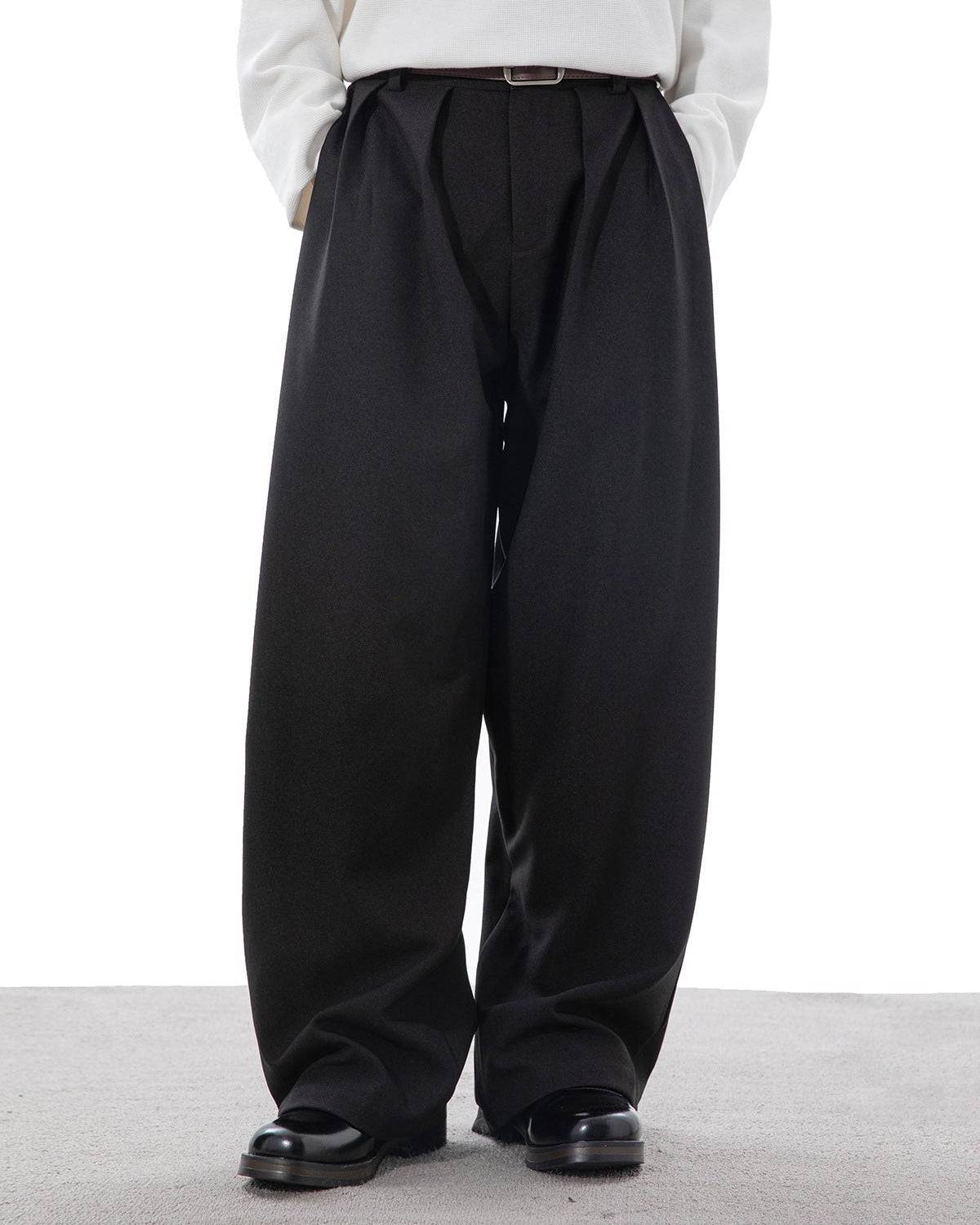 Plissierte Hose Herren Osaka Flow – Japanisch inspirierte Bundfaltenhose