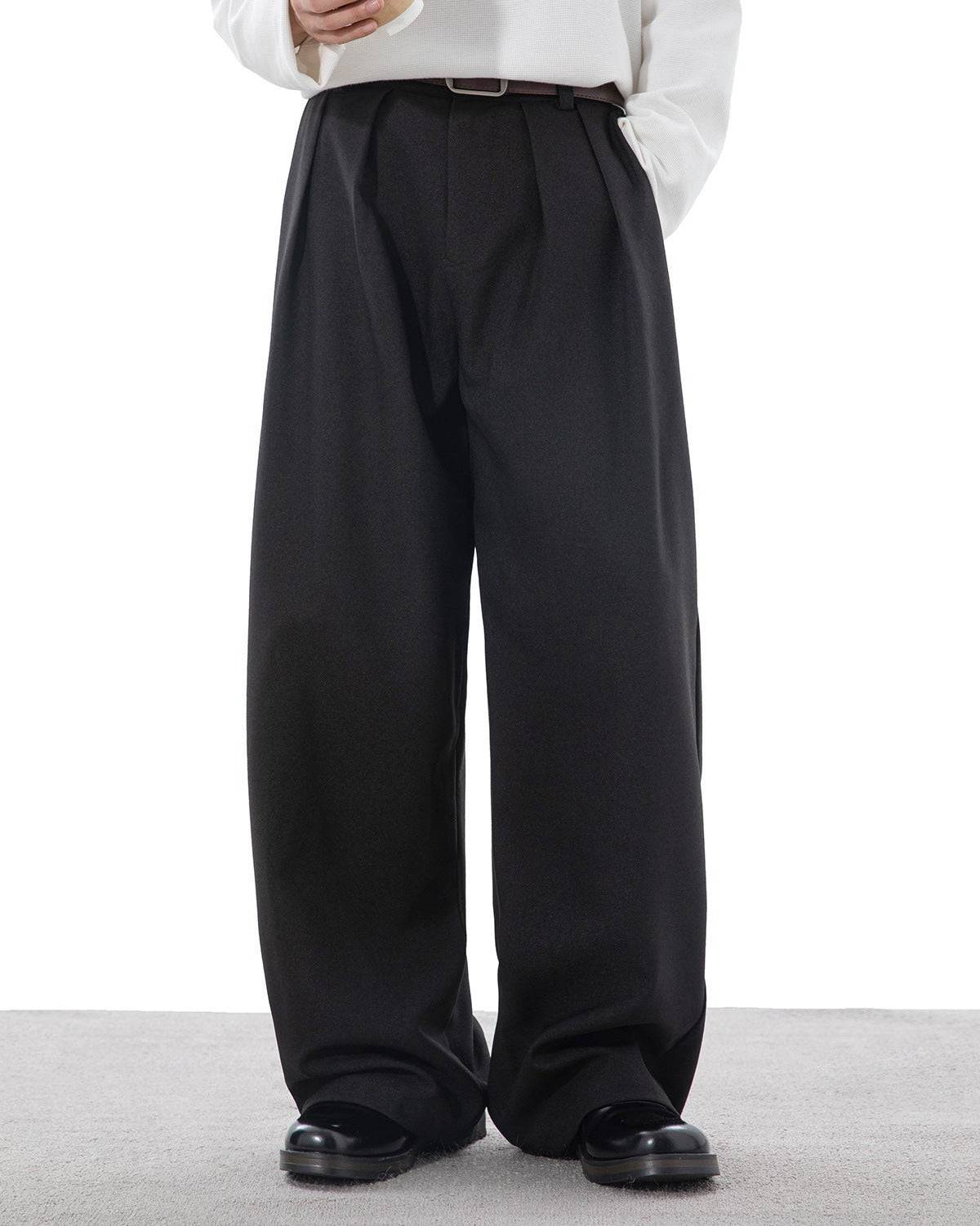 Plissierte Hose Herren Osaka Flow – Japanisch inspirierte Bundfaltenhose