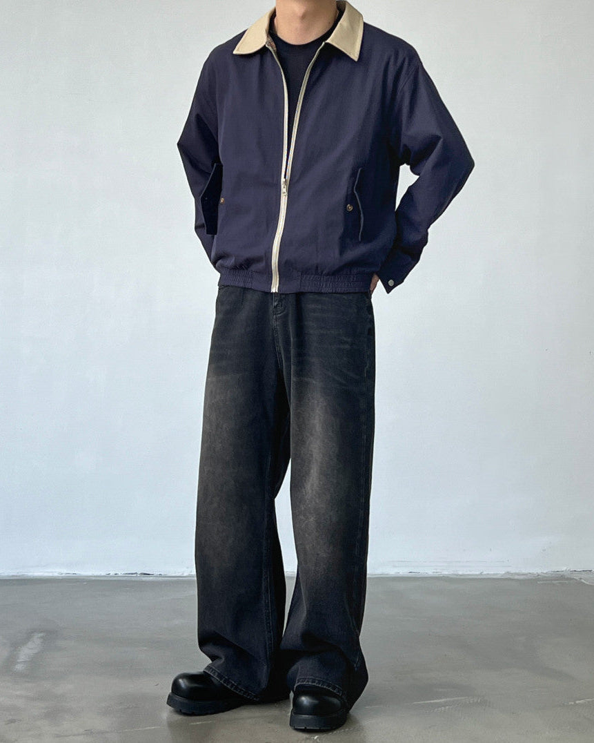 Wide Leg Jeans Herren mit Mid-Rise – Straight Cut Denim