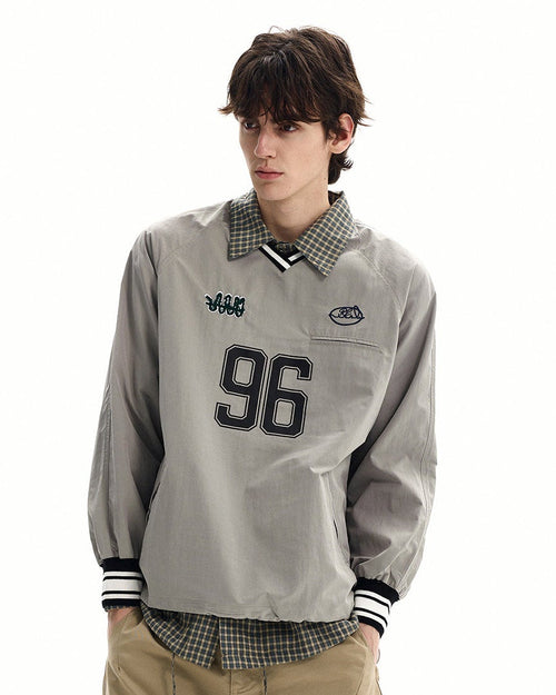 Graphic Pullover Herren – Woven Strickpullover mit V-Ausschnitt