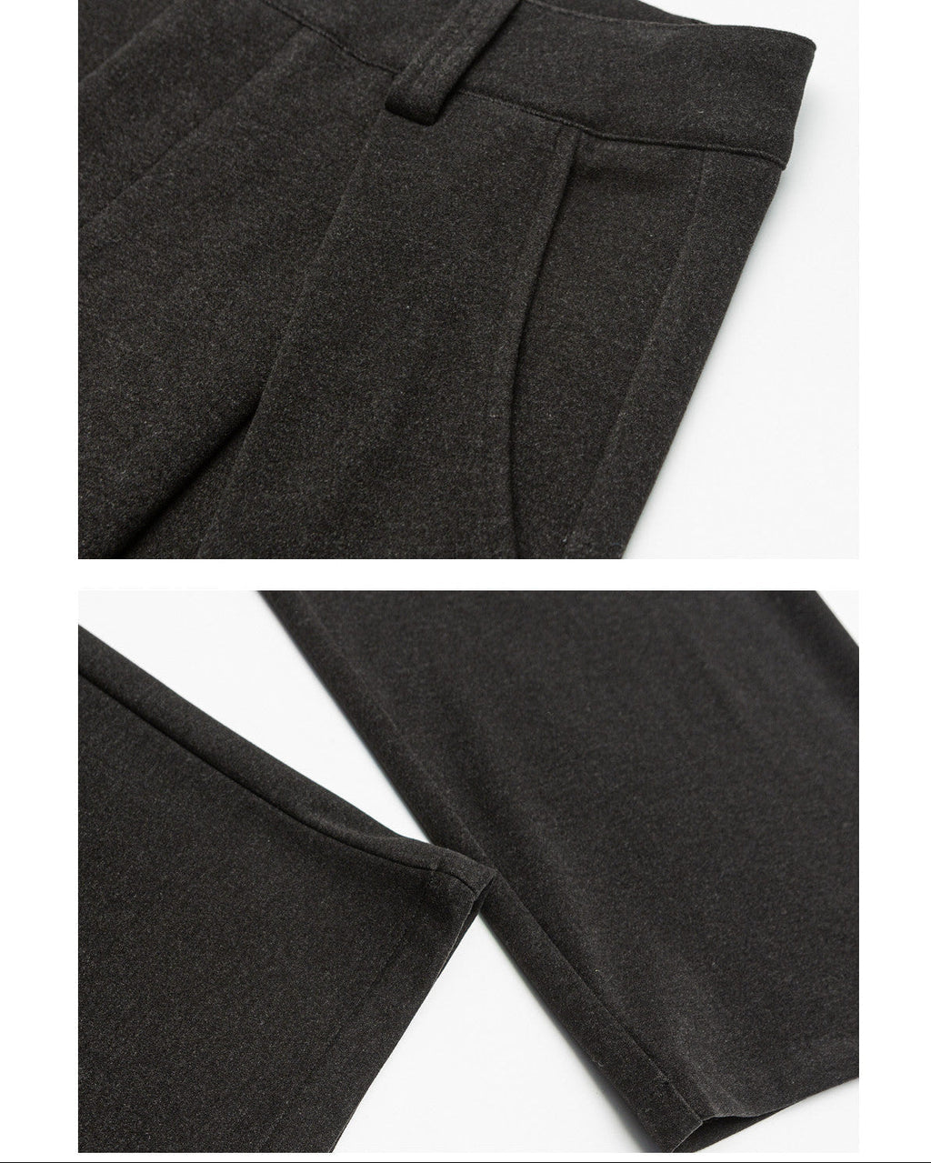 Bundfaltenhose Herren Wide-Leg – Wool Blend Pleated Trousers
