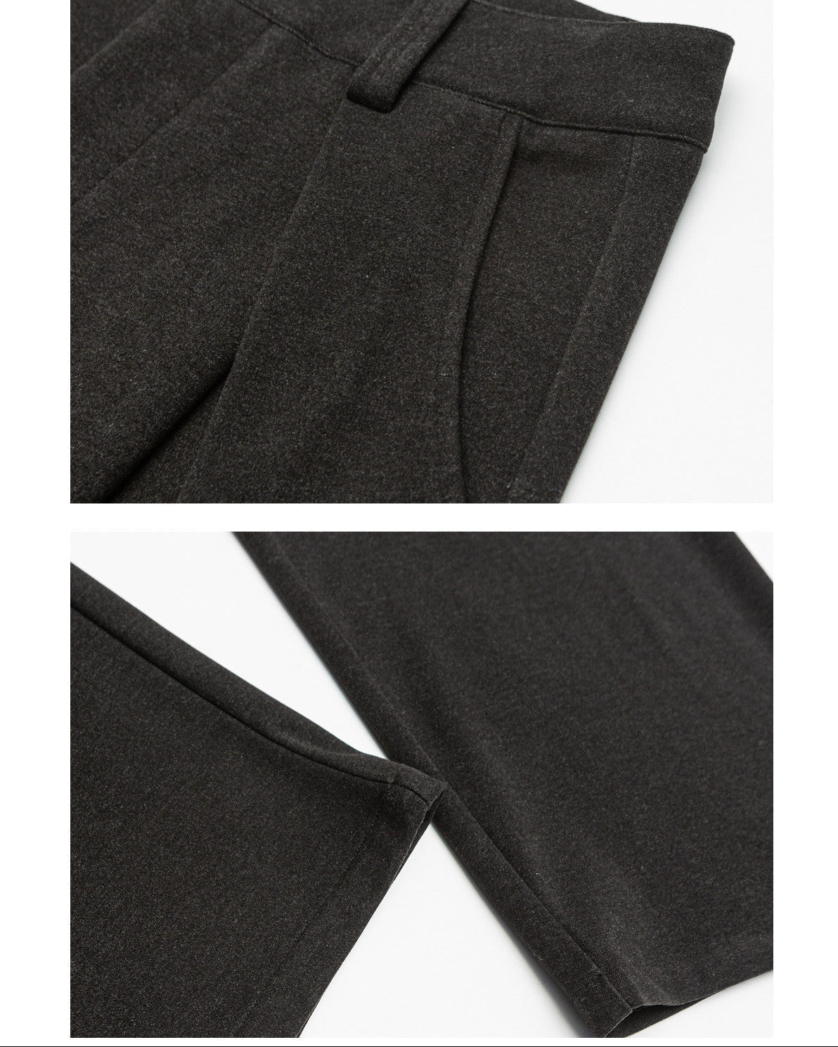 Bundfaltenhose Herren Wide-Leg – Wool Blend Pleated Trousers