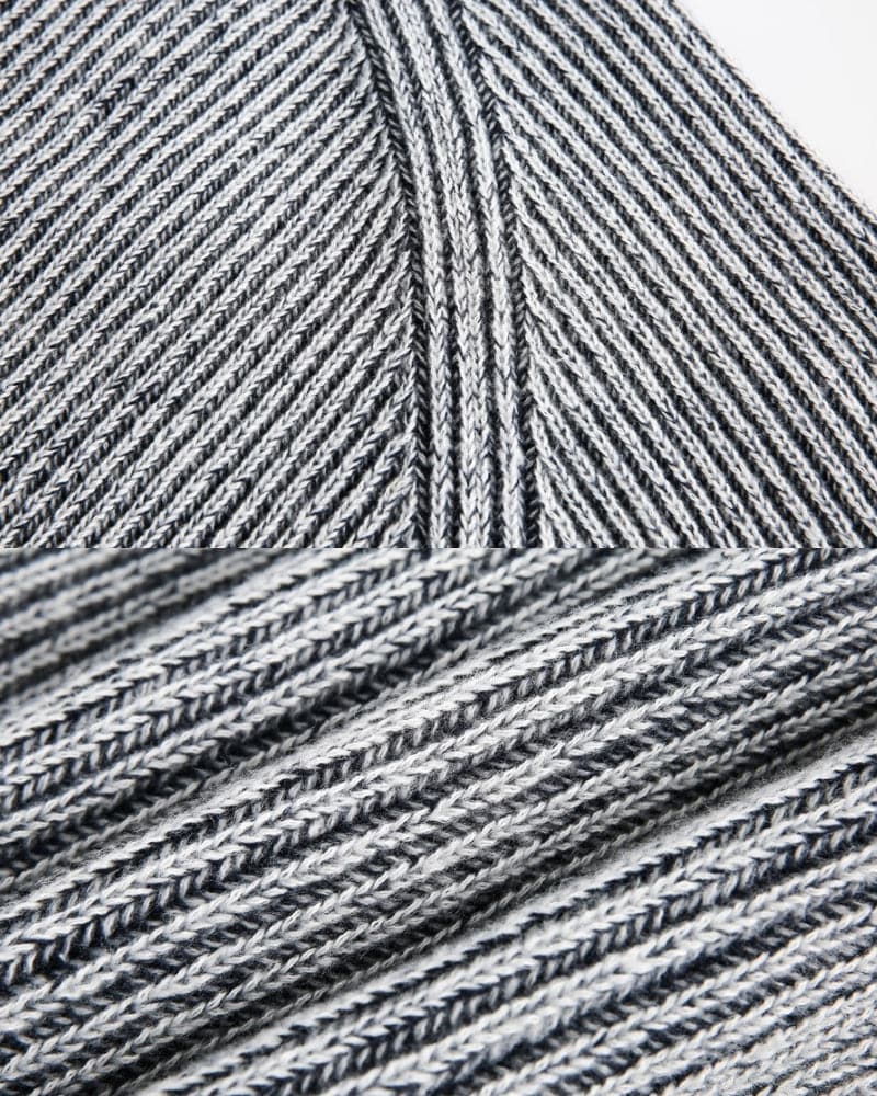 Gerippter Strickpullover Herren – Crewneck Belange Knit Pullover