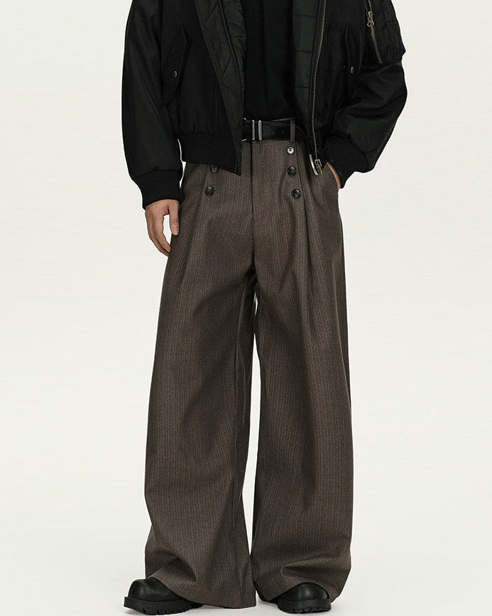 Karierte Bundfaltenhose Herren – Pilot Bomber Pleated Trousers