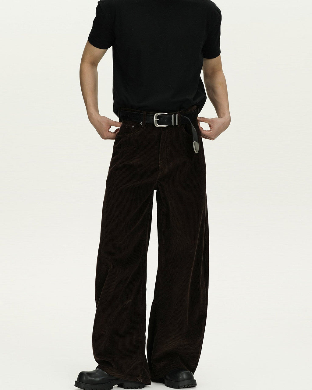 Cord Hose Herren Wide Leg – 100% Baumwolle Cordhose
