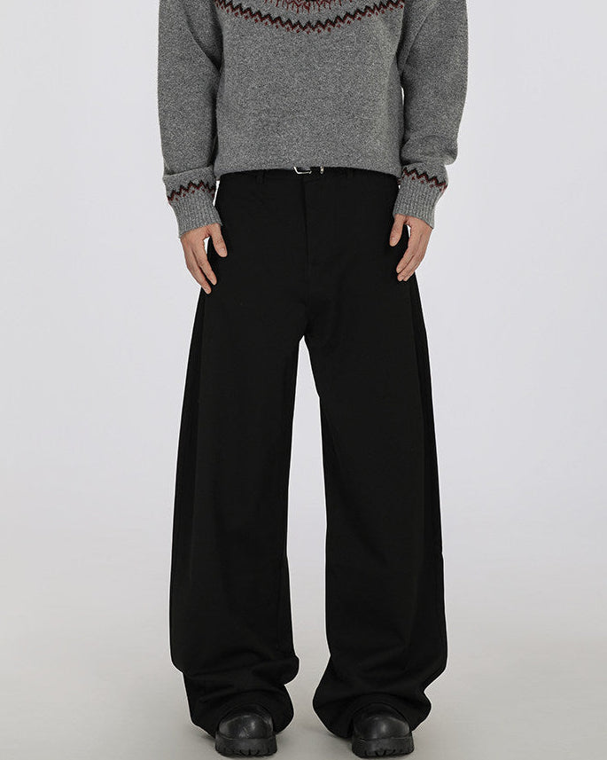 Stretch Hose Herren Wide-Leg – Tailored Office Trousers mit Elasthan