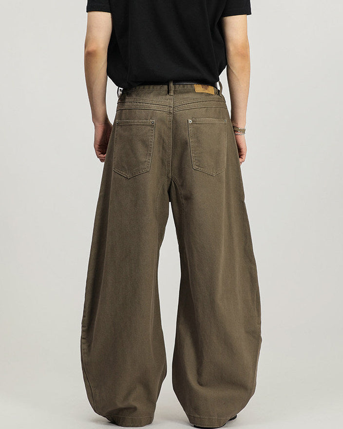 Cargo Hose Herren Wide-Leg – Utility Cotton Trousers mit Stretch