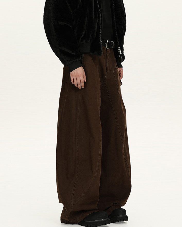 Utility Hose Herren Wide-Leg – 100% Baumwolle Workwear Trousers