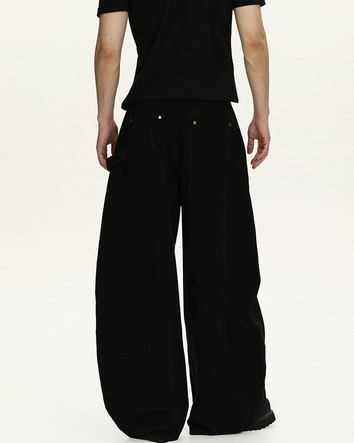 Utility Hose Herren Wide-Leg – 100% Baumwolle Workwear Trousers