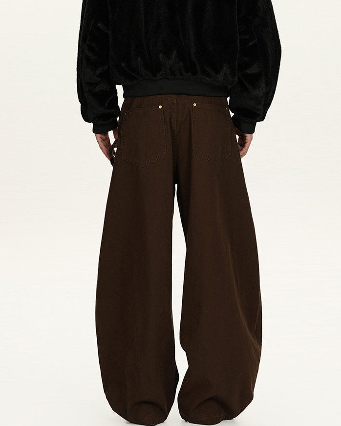 Utility Hose Herren Wide-Leg – 100% Baumwolle Workwear Trousers