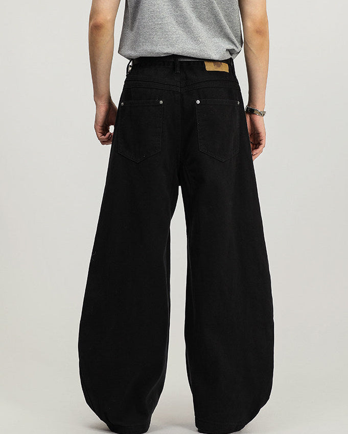 Cargo Hose Herren Wide-Leg – Utility Cotton Trousers mit Stretch