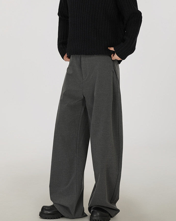 Stretch Hose Herren Wide-Leg – Tailored Office Trousers mit Elasthan