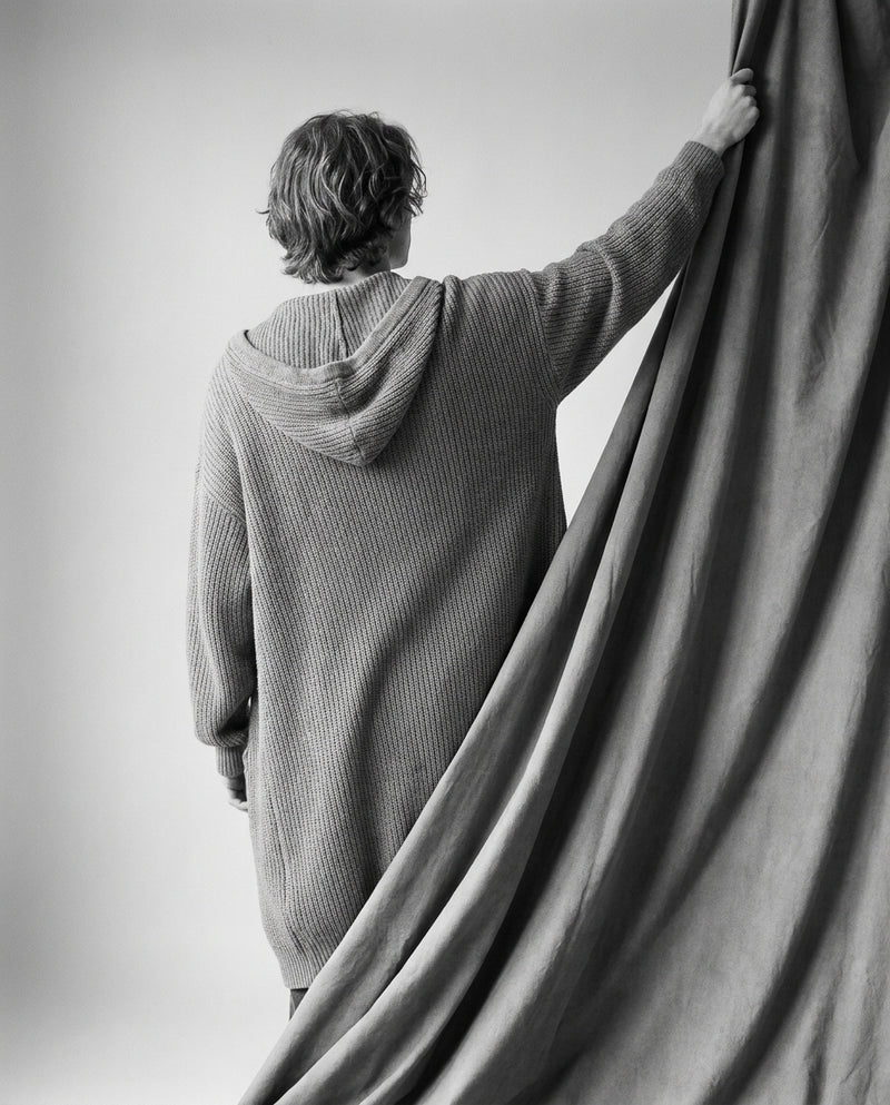NUVERY – Kapuzen-Strickjacke