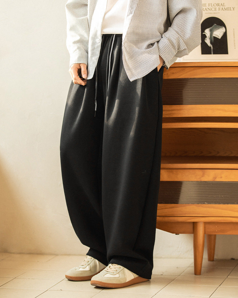 Wide-Leg Hose Herren mit Tunnelzug – 7,0 Relaxed Fit