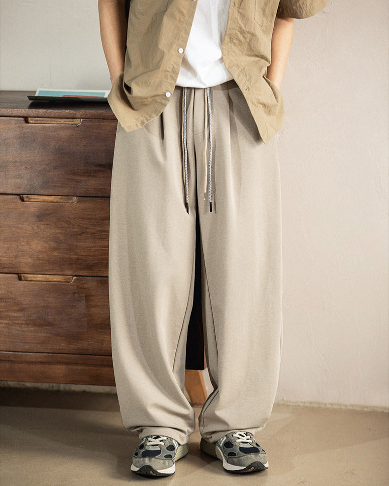 Wide-Leg Hose Herren mit Tunnelzug – 7,0 Relaxed Fit