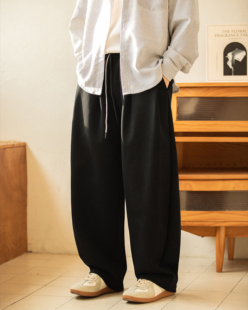 Wide-Leg Hose Herren mit Tunnelzug – 7,0 Relaxed Fit