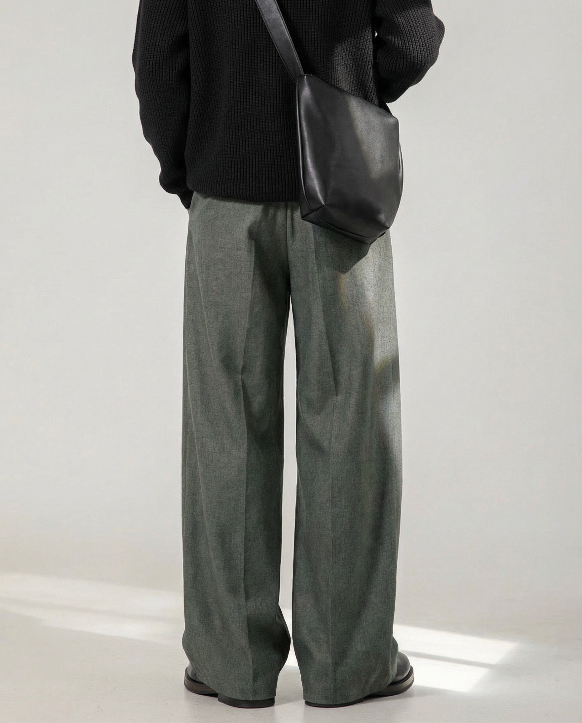 Wide-Leg Hose Herren mit Bundfalten – Plissierte Tailored Hose