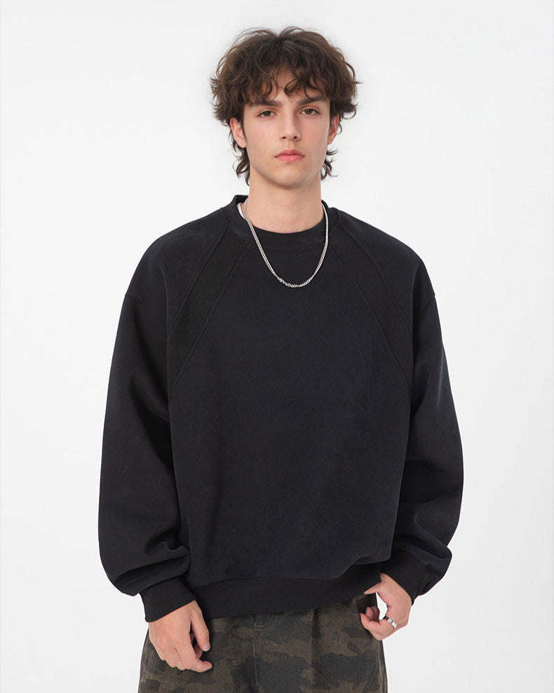 Crewneck Sweatshirt Herren – Oversized Basic Sweatshirt