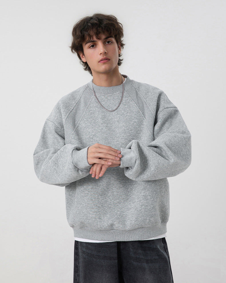 Crewneck Sweatshirt Herren – Oversized Basic Sweatshirt