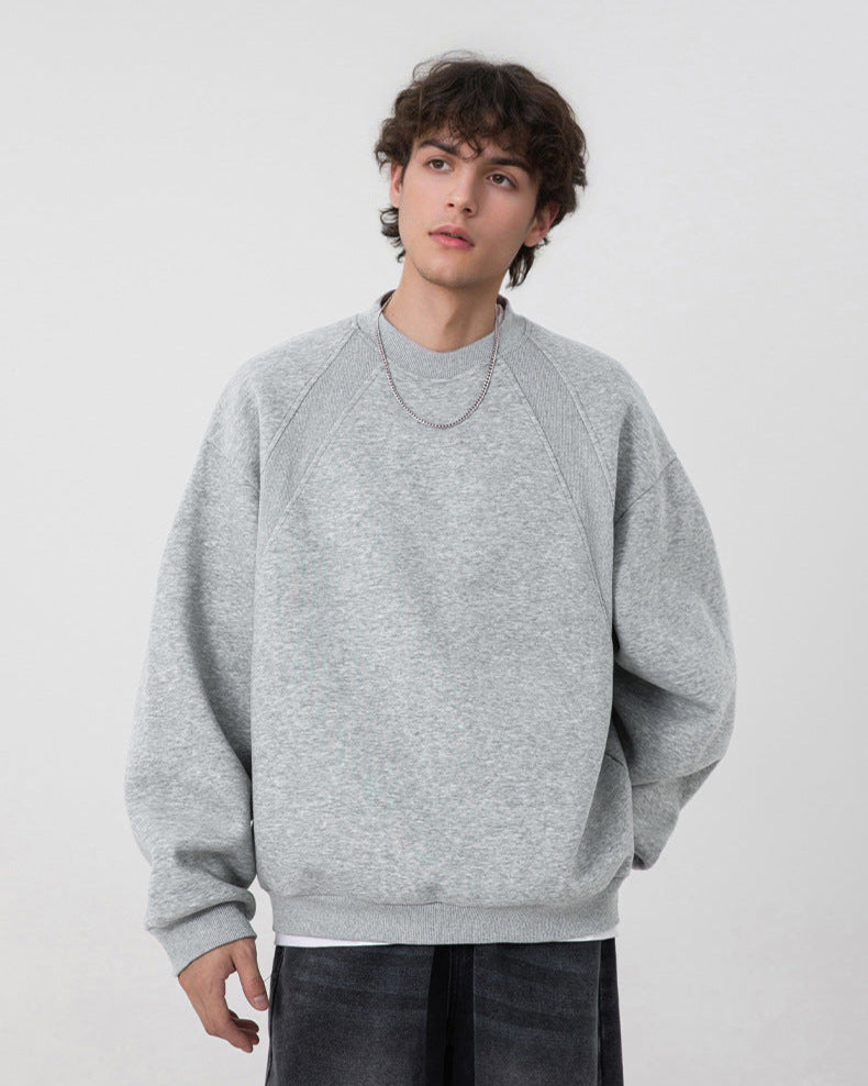 Crewneck Sweatshirt Herren – Oversized Basic Sweatshirt