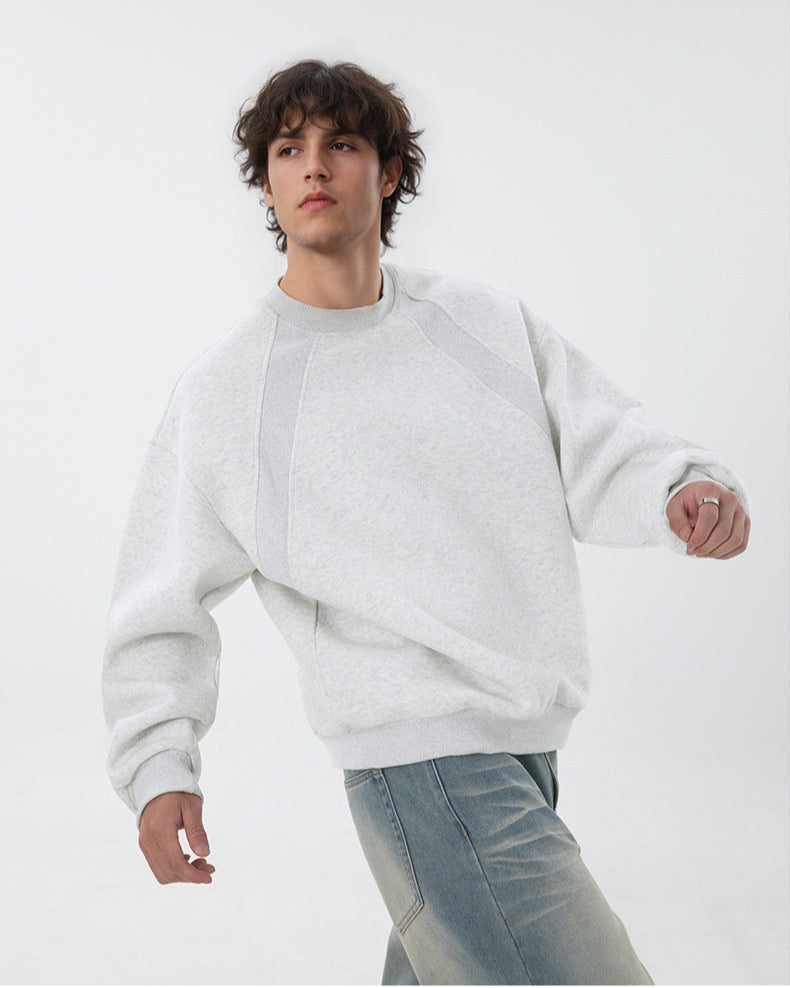 Crewneck Sweatshirt Herren – Oversized Basic Sweatshirt