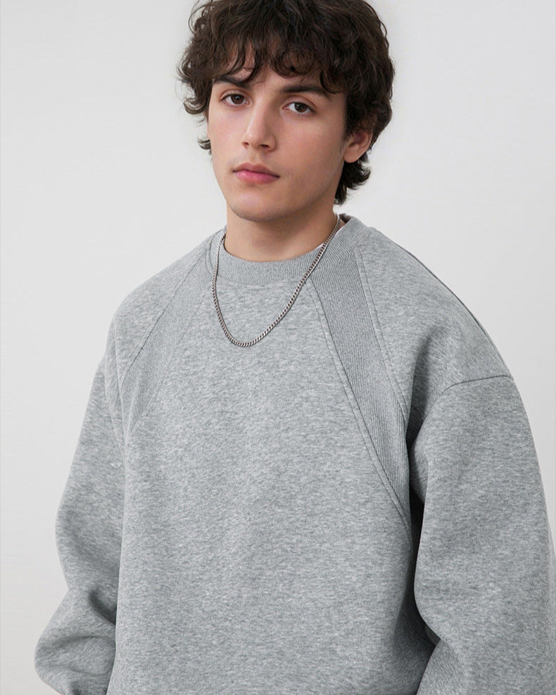 Crewneck Sweatshirt Herren – Oversized Basic Sweatshirt