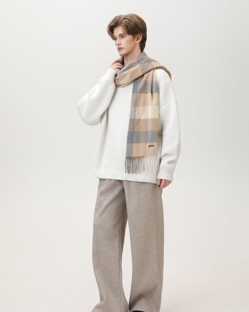 Oversized Strickpullover Herren – Sunday Scare Relaxed Crewneck