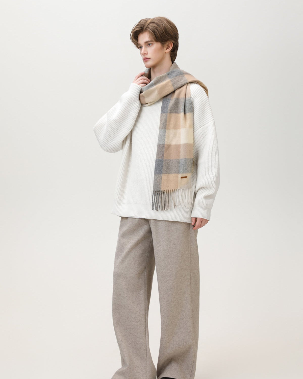 Oversized Strickpullover Herren – Sunday Scare Relaxed Crewneck