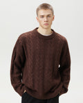 Cable Knit Pullover Herren – Klassischer Zopfstrick Strickpullover